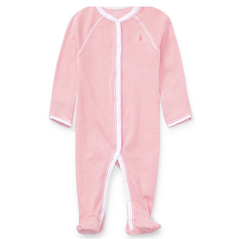 STRIPED COTTON COVERALL